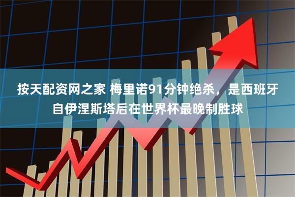 按天配资网之家 梅里诺91分钟绝杀，是西班牙自伊涅斯塔后在世界杯最晚制胜球